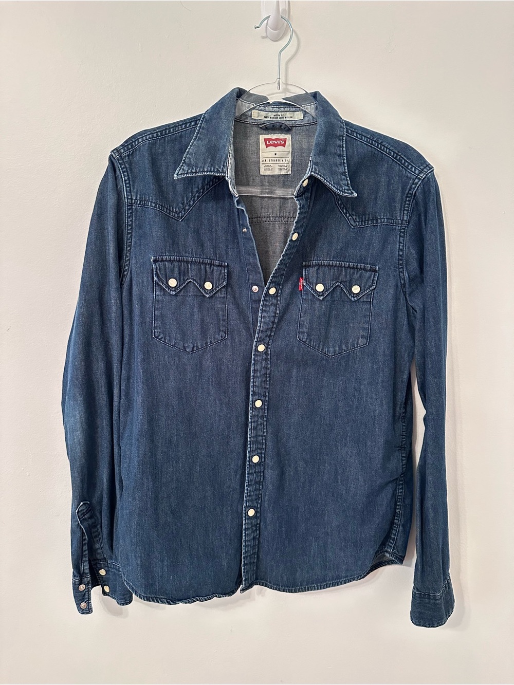 Levi's Men's Denim Button Up with Snap Buttons